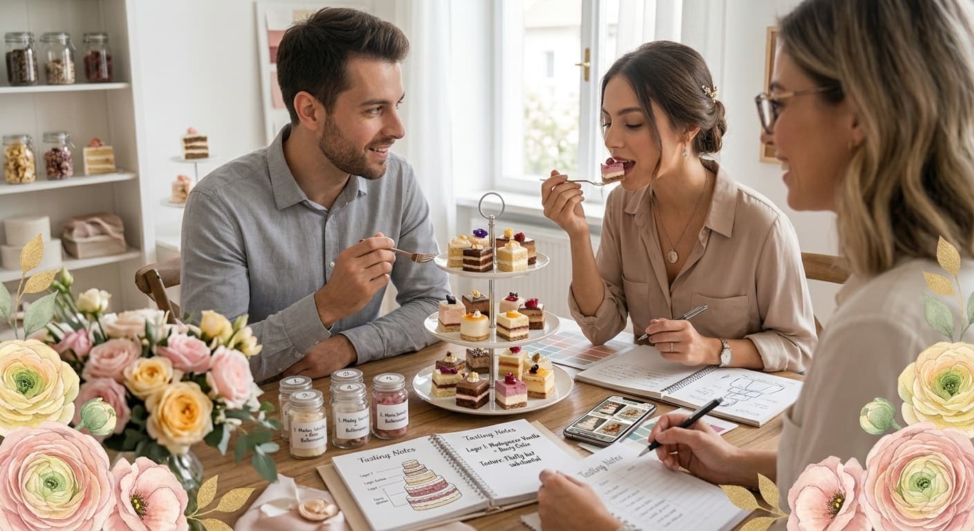 Degustación y diseño del pastel