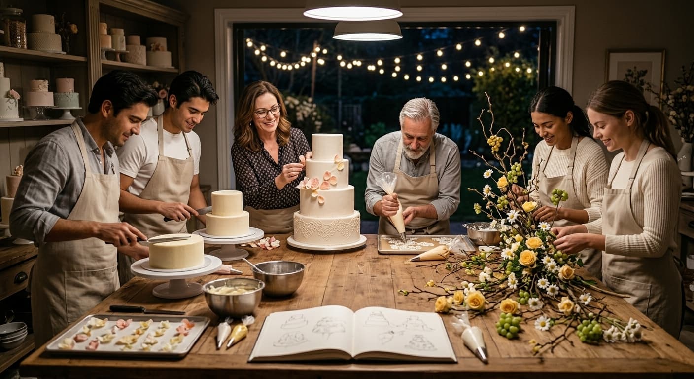 Elaboración artesanal del pastel